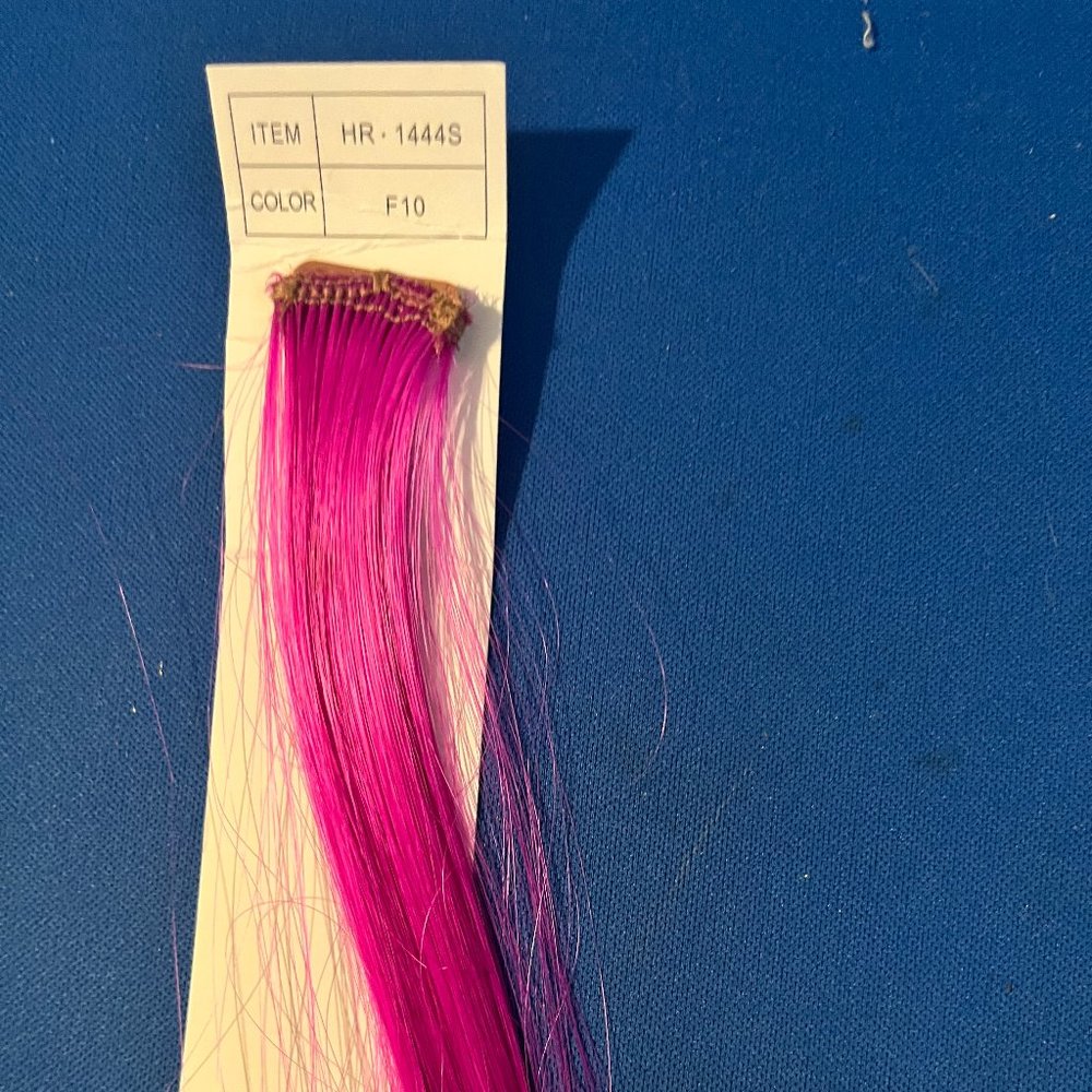 Magenta Pink Purple Straight Clip in Hair Extension 1 Piece 18 Inches NEW
